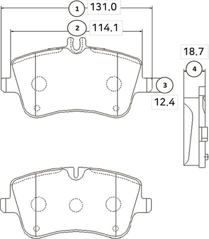 CTR GK0037 - Brake Pad Set, disc brake autospares.lv