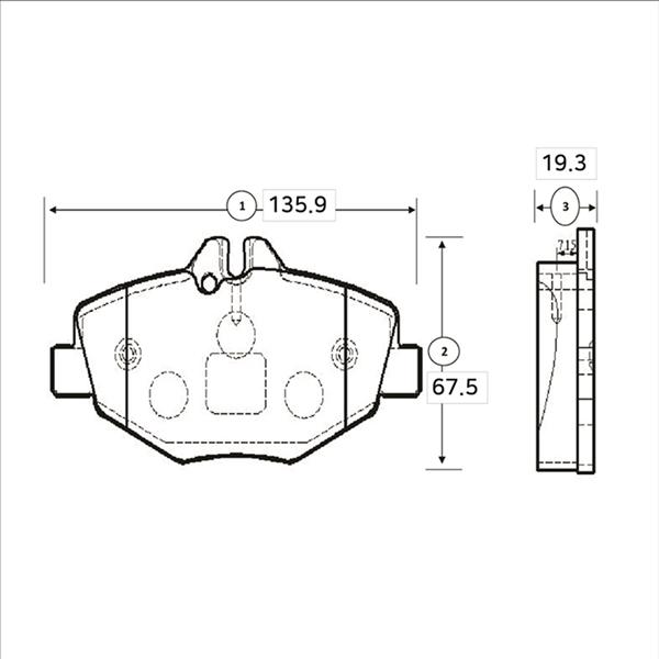 CTR GK0077 - Brake Pad Set, disc brake autospares.lv