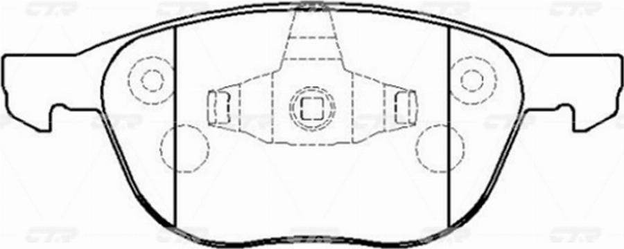 CTR GK0159P - Brake Pad Set, disc brake autospares.lv