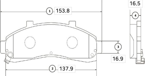 CTR GK0150 - Brake Pad Set, disc brake autospares.lv