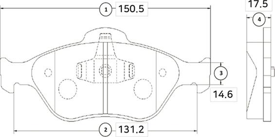 CTR GK0160 - Brake Pad Set, disc brake autospares.lv