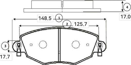 CTR GK0186 - Brake Pad Set, disc brake autospares.lv