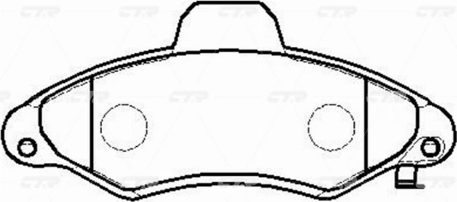 CTR GK0188 - Brake Pad Set, disc brake autospares.lv