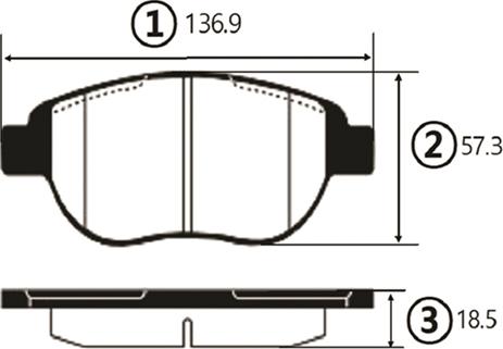 CTR GK0893 - Brake Pad Set, disc brake autospares.lv