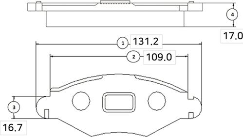 CTR GK0858 - Brake Pad Set, disc brake autospares.lv