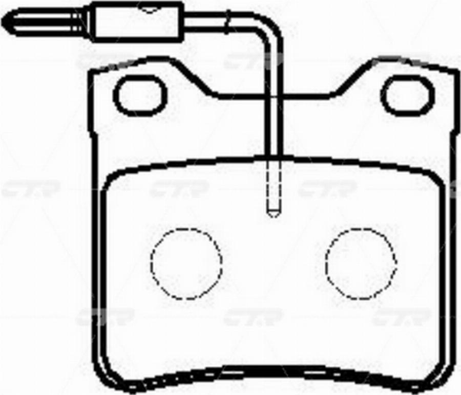 CTR GK0884 - Brake Pad Set, disc brake autospares.lv