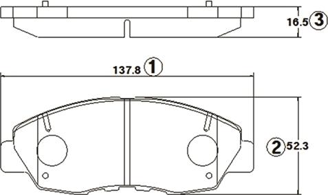 CTR GK0383 - Brake Pad Set, disc brake autospares.lv