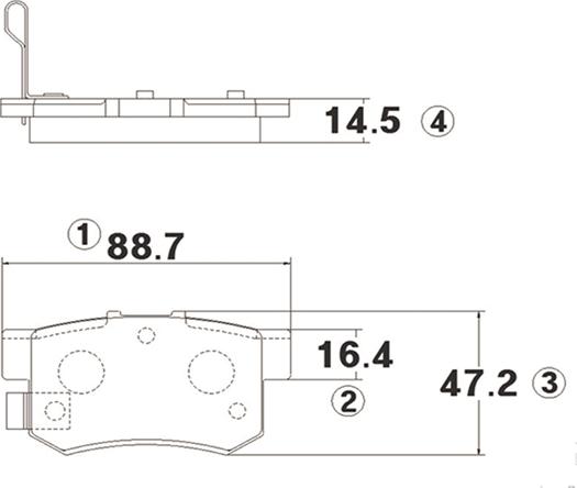 CTR GK0325 - Brake Pad Set, disc brake autospares.lv