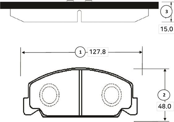 CTR GK0322 - Brake Pad Set, disc brake autospares.lv