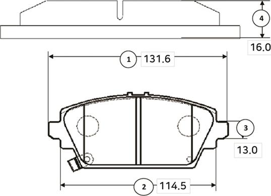 CTR GK0379 - Brake Pad Set, disc brake autospares.lv