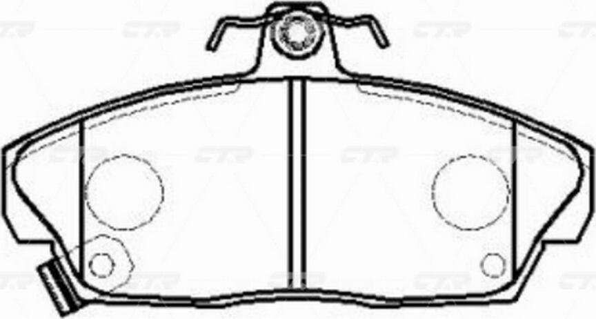 CTR GK0378 - Brake Pad Set, disc brake autospares.lv