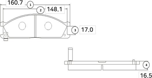 CTR GK0718 - Brake Pad Set, disc brake autospares.lv