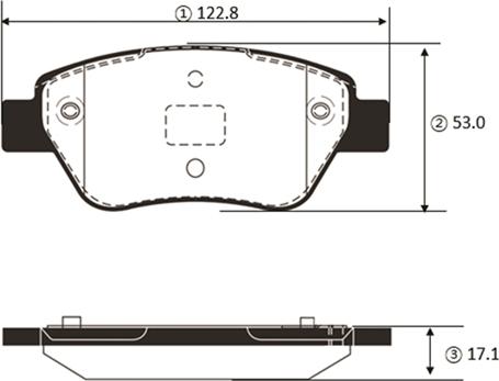 CTR GK1444 - Brake Pad Set, disc brake autospares.lv