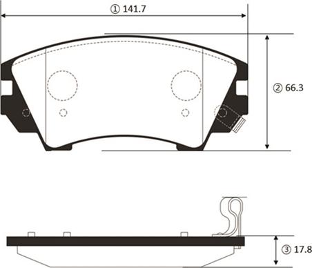 CTR GK1439 - Brake Pad Set, disc brake autospares.lv