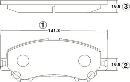 CTR GK1423 - Brake Pad Set, disc brake autospares.lv