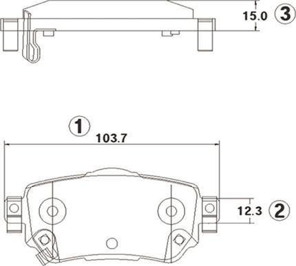 CTR GK1422 - Brake Pad Set, disc brake autospares.lv