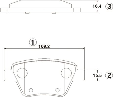 CTR GK1427 - Brake Pad Set, disc brake autospares.lv