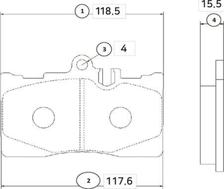 CTR GK1047 - Brake Pad Set, disc brake autospares.lv