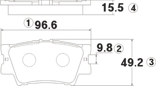 CTR GK1064 - Brake Pad Set, disc brake autospares.lv