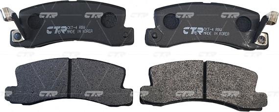 CTR GK1018 - Brake Pad Set, disc brake autospares.lv