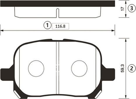 CTR GK1017 - Brake Pad Set, disc brake autospares.lv