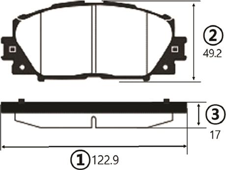 CTR GK1081 - Brake Pad Set, disc brake autospares.lv