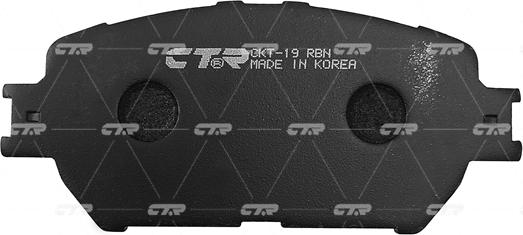 CTR GK1033 - Brake Pad Set, disc brake autospares.lv