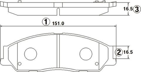 CTR GK1024 - Brake Pad Set, disc brake autospares.lv