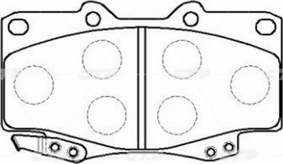 CTR GK1027P - Brake Pad Set, disc brake autospares.lv