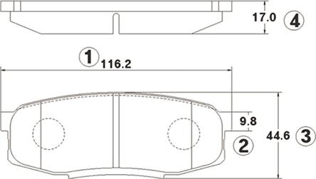 CTR GK1076 - Brake Pad Set, disc brake autospares.lv