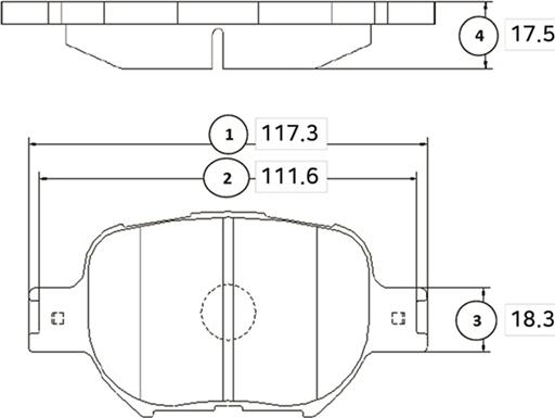 CTR GK1071 - Brake Pad Set, disc brake autospares.lv