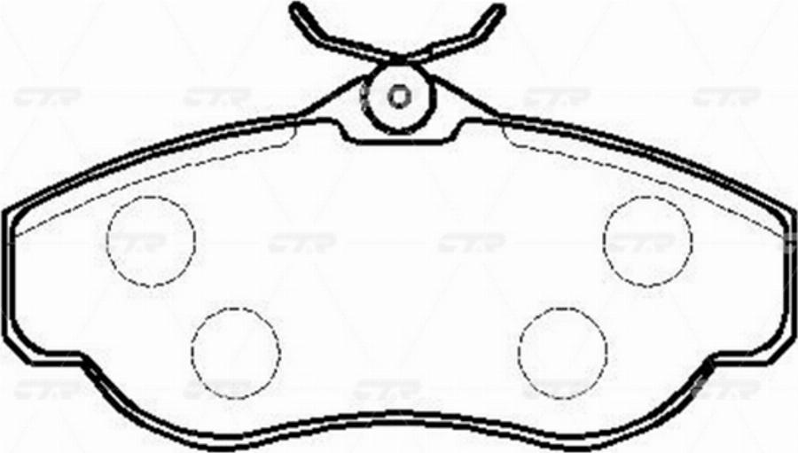 CTR GK1196 - Brake Pad Set, disc brake autospares.lv