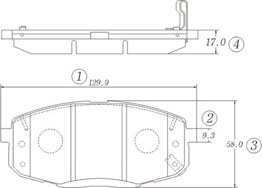 CTR GK1383 - Brake Pad Set, disc brake autospares.lv