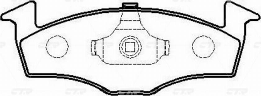 CTR GK1248 - Brake Pad Set, disc brake autospares.lv