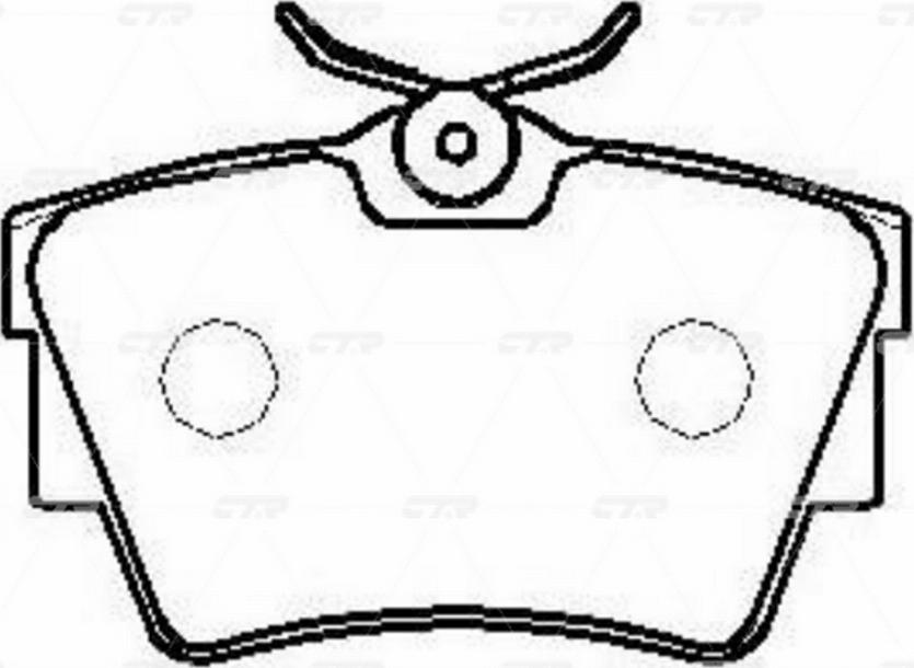 CTR GK1257 - Brake Pad Set, disc brake autospares.lv