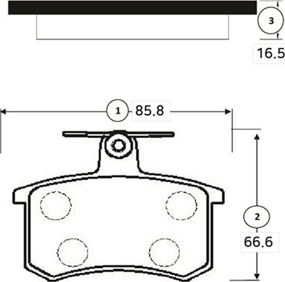 CTR GK1269 - Brake Pad Set, disc brake autospares.lv