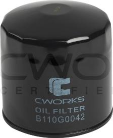 Cworks B110G0042 - Oil Filter autospares.lv