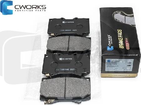 Cworks C110180086 - Brake Pad Set, disc brake autospares.lv