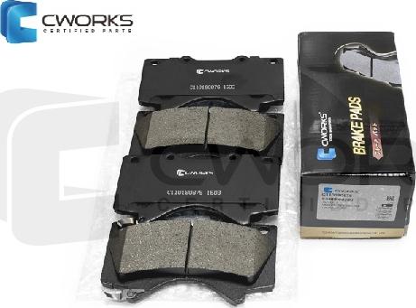 Cworks C110180876 - Brake Pad Set, disc brake autospares.lv