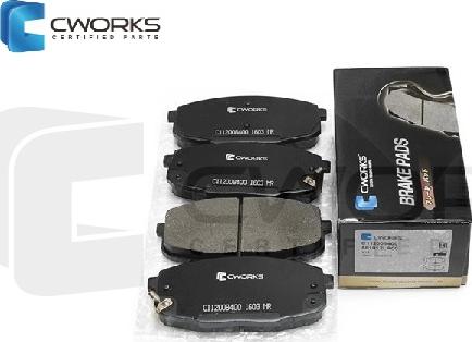 Cworks C112008400 - Brake Pad Set, disc brake autospares.lv