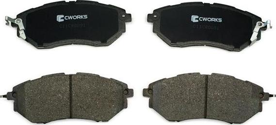 Cworks C11CR0091 - Brake Pad Set, disc brake autospares.lv