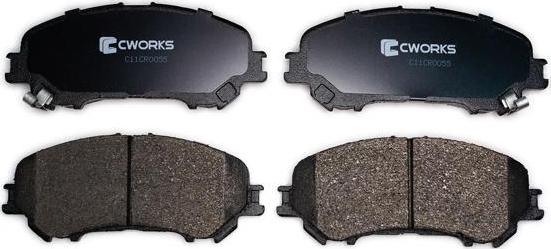 Cworks C11CR0055 - Brake Pad Set, disc brake autospares.lv