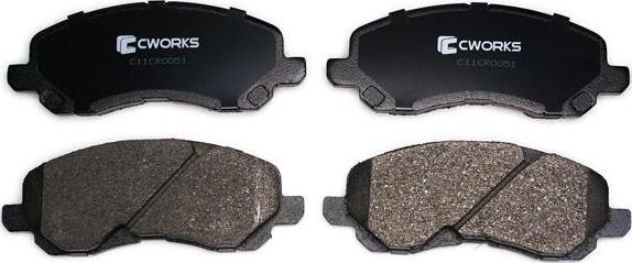 Cworks C11CR0051 - Brake Pad Set, disc brake autospares.lv