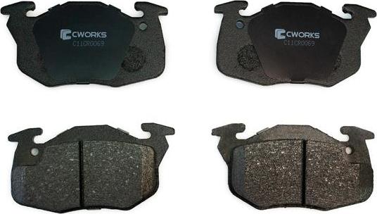 Cworks C11CR0069 - Brake Pad Set, disc brake autospares.lv