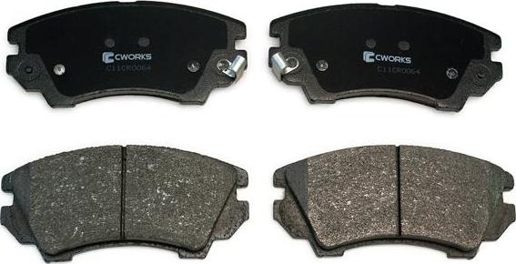 Cworks C11CR0064 - Brake Pad Set, disc brake autospares.lv