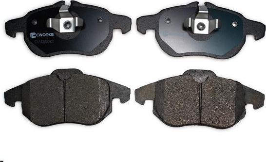 Cworks C11CR0062 - Brake Pad Set, disc brake autospares.lv