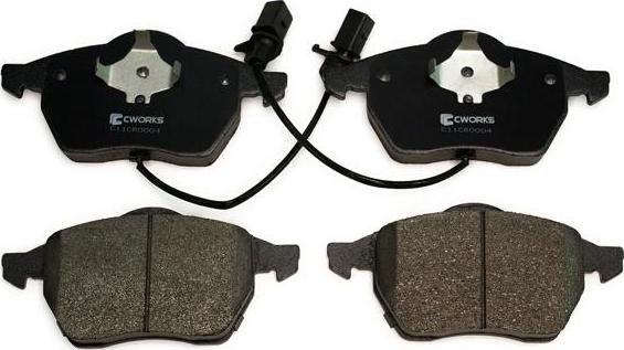 Cworks C11CR0004 - Brake Pad Set, disc brake autospares.lv