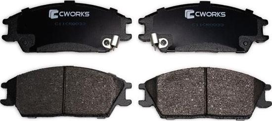 Cworks C11CR0033 - Brake Pad Set, disc brake autospares.lv