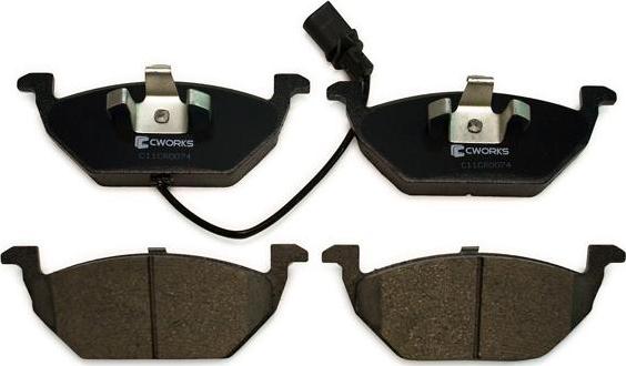 Cworks C11CR0074 - Brake Pad Set, disc brake autospares.lv