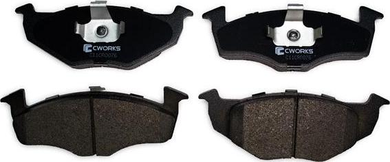 Cworks C11CR0076 - Brake Pad Set, disc brake autospares.lv